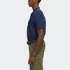 Adidas Go-To Piqué Golf Polo Shirt With Contrast Trim Logo Men Polo Shirts Navy-Blue HR7975