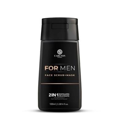 London Men Gesichtspeeling & Maske I Aloe Vera Sojabohne Walnuss Kaffee I Peelt abgestorbene Haut Hellt den Teint auf Spendet Feuchtigkeit und Nährt 1x100ml