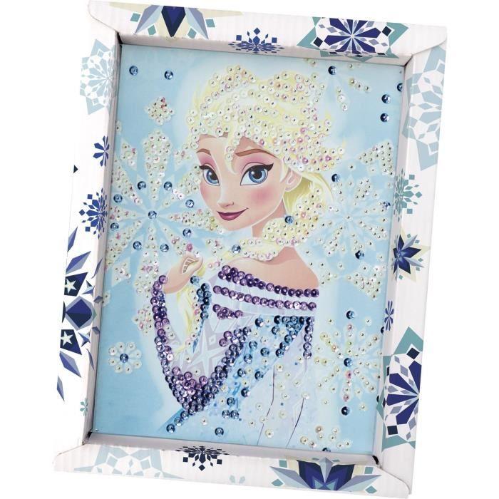 Jeu De Création - LANSAY - Collection Sequins - ELSA LA REINE DES NEIGES - Dès 7 Ans
