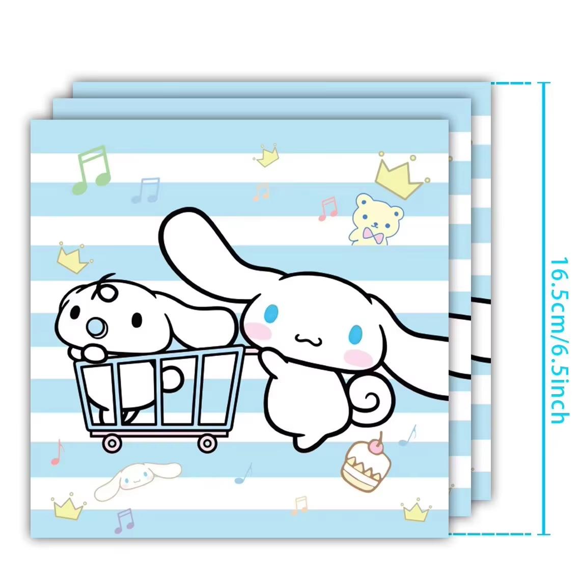 Cartoon Cinnamon Dog Birthday Party Decoration Disposable Party Plates Tablecloh Tablecloh Boy Girl Baby Shower Party Supplies