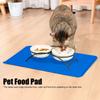 Pet Food Pad Silicone Waterproof Non Slip Bowl Drinking Feeding Mat Placemat for Dog Cat(Red )