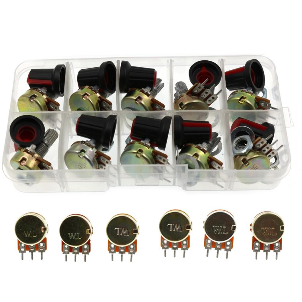 WH148 Single 15mmB1K/2K/5K/10K/20K/50K/100K/250K/500K/1M Potentiometer