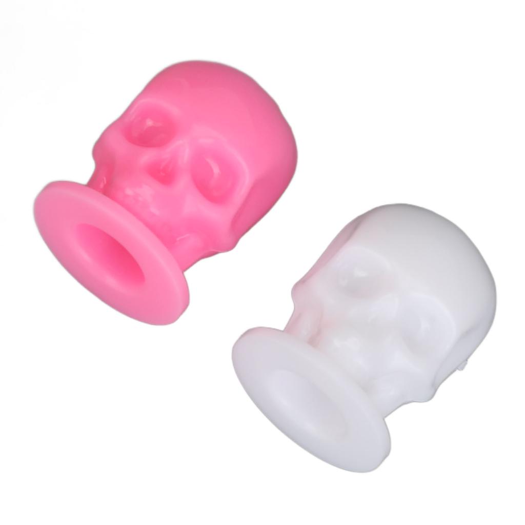 400 buc cupe de cerneală pentru tatuaje în formă de craniu, bază stabilă, de unică folosință, cupe de pigment microblading îngroșate