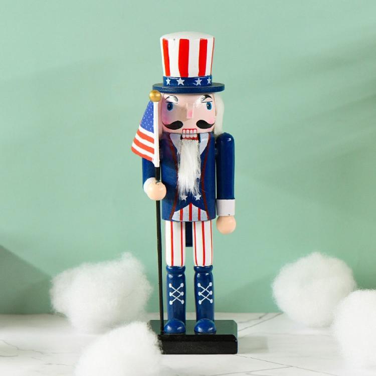Christmas Wood Nutcracker Soldier Ornament Party Kitchen Decor Present