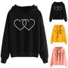 2026 Autumn New Print Fashion Hooded Sweater Women's and Women's Korean Version Autumn and Winter Casual Top Women's Jacket