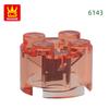 Non-Toxic 98Pcs/Lot 6143 3941 Cylindrical Block Moc 2X2 Parts Compatible With Arc-Shapes Brick Diy Children'S Assembly Toys Gift Box
