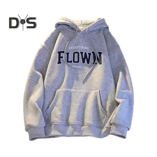 

Унисекс, осень-весна, толстовка с капюшоном и принтом букв, длинные рукава, эластичные манжеты, большой карман, средняя длина, однотонная повседневная одежда, повседневный топ для пары XXXL серый