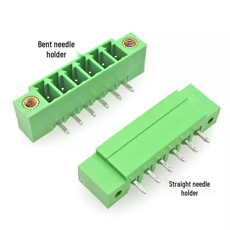 MX2EDGKM 3.81mm Plug-in Terminal Block with Flange; Green, PCB Wiring, 2P-24P
