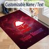 Custom Text Printed Rug Nottingham Forest FC Non Slip Floor Carpet For Home Room Decor