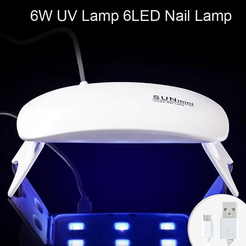 1Pcs Portable Rechargeable UV Nail Lamp Dryer Machine USB Quick Drying UV LED Profession Nail Curing Light for Gel Nail Polish