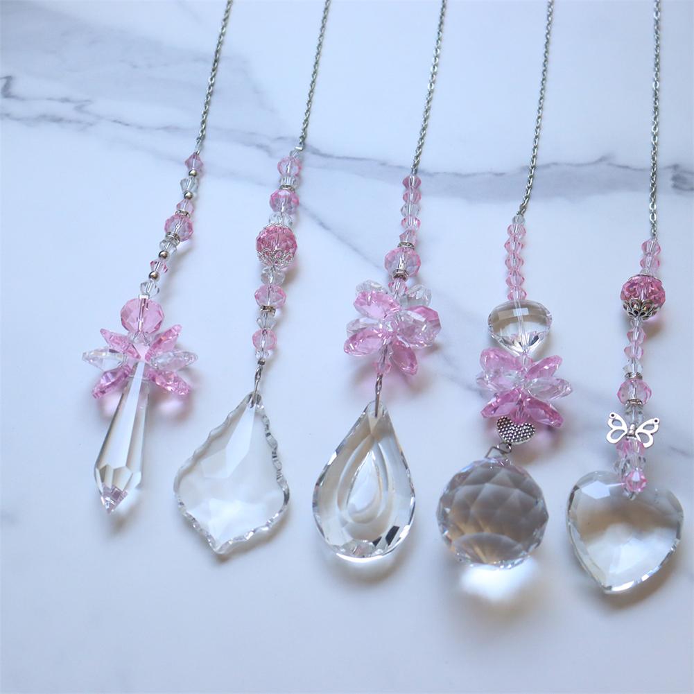 Crystal Light Collection Pendant  Hangable Crystal Pendant Car Accessories Window Accessories Outdoor Garden Decoration