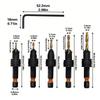 DIY Woodworking Project Adjustable Drill Bit 82 Countersink Angle Adjustable Depth Control Clean Burr-free Holes