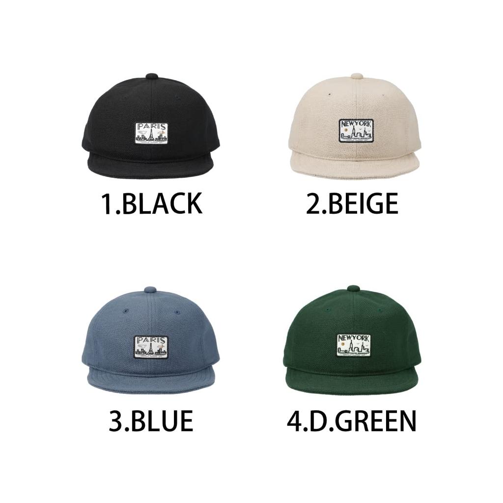 Basic Enchi City Short Cap Umpire Short Free Size Hat, Brim, Antibacterial, Deodorizing, Moisture-wicking, Quick-drying, Men's & Women's, (Dark Green)