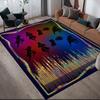Uchiha Sasuke Home Sofa Dekoration für Wohnzimmer & Schlafzimmer, Rutschfeste Spiel-Flanell-Bodenmatte für Spielzimmer