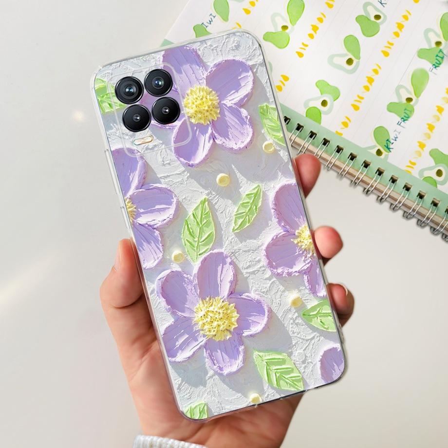 For Realme 8 8i 8Pro 4G 5G Phone Case Clear Soft TPU Silicone Back Cover Cool Cartoon Girly Bumper On Realme8 8 Pro Slim Coques