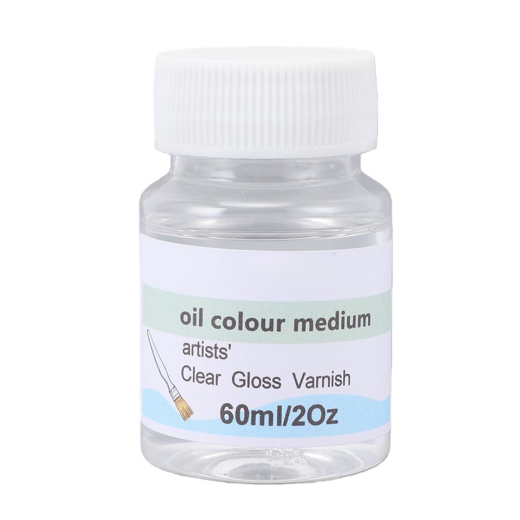 60ML High Gloss Varnish Clear Protective Varnish Prevent Oil Painting From Dust and Scratches