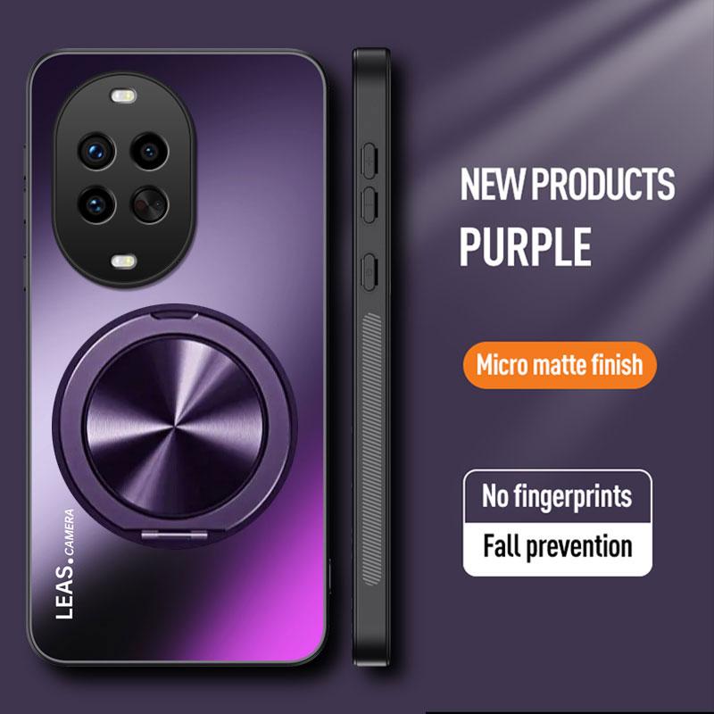 Matte Magnetic Holder Case For Huawei Nova 14 Ultra 13i 12i 11i Nova 13 Pro 12 SE Shockproof Hard Bumper Stand Cover Shell