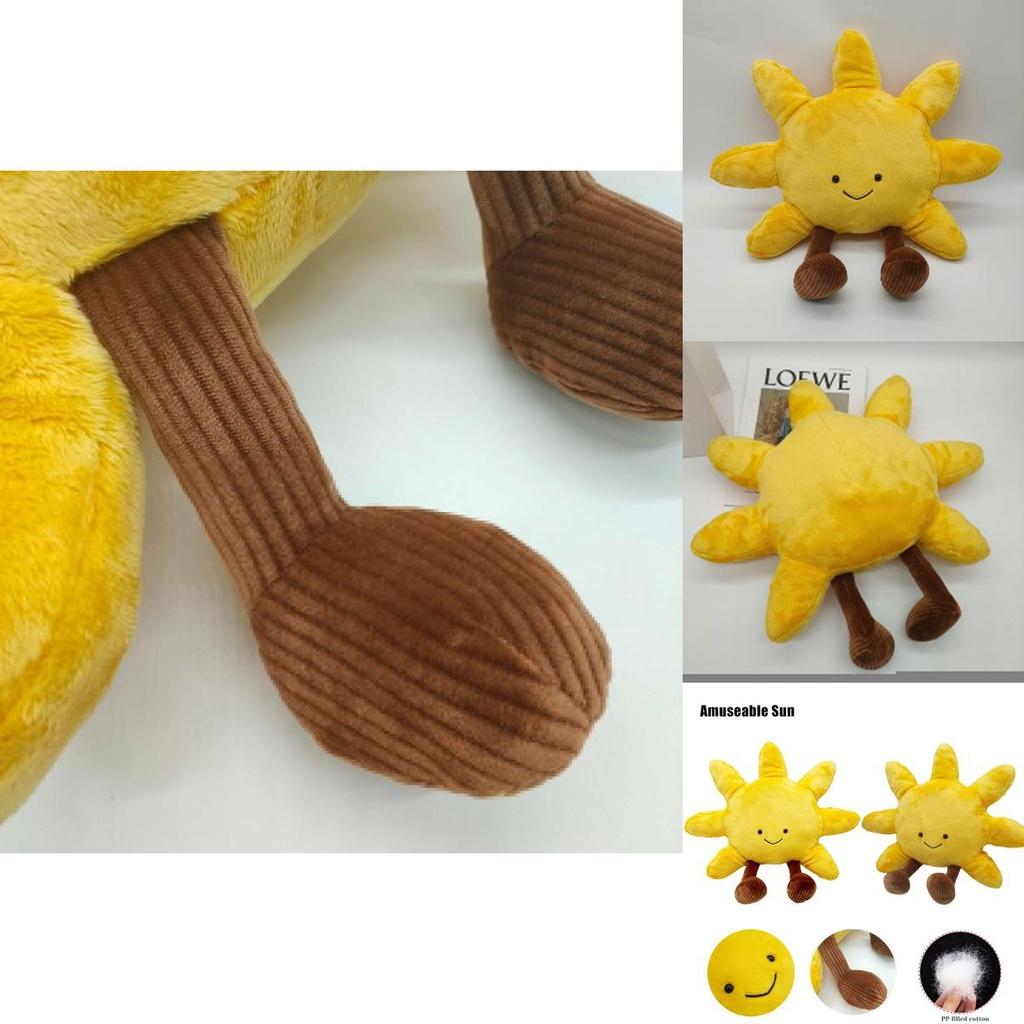 Adorable 15.7in Amuseable Sun Plush Toy Soft Stuffed Doll Pillow Kids Xmas Gift