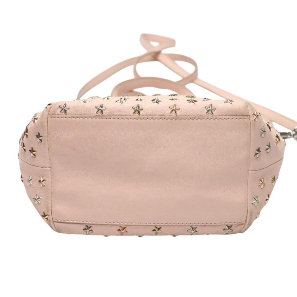 Jimmy Choo 2WAY Bag Handbag Leather Pink Women Used