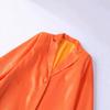 ZA Wind Style Feather Blazer Jacket Womens Casual Streetwear Mid-Length Suit Coat