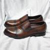 Fashion Classic Solid Cap Toe Men's Loafers Snake Print Genuine Leather Slip-On Shoes for Wedding Office Dress Casual Wear