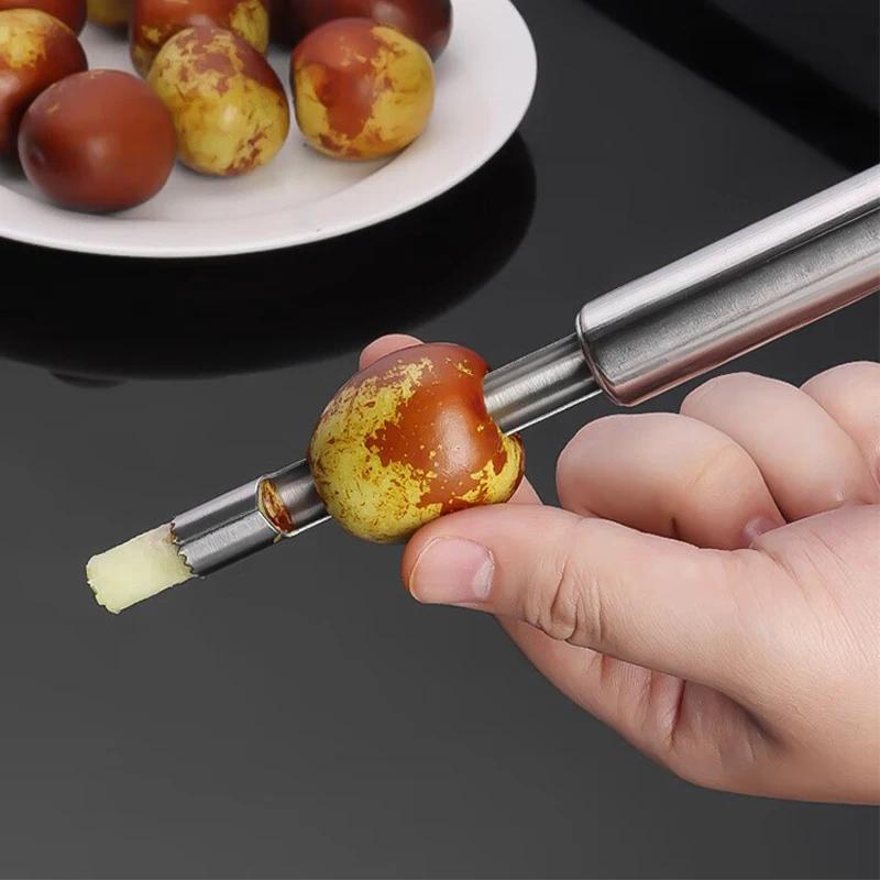 Hawthorn Fruit Seed Core Remover Easy Core Cutter Red Dates Core Seed Remover Cutter Seeder Slicer Kitchen Fruit Vegetable Tool