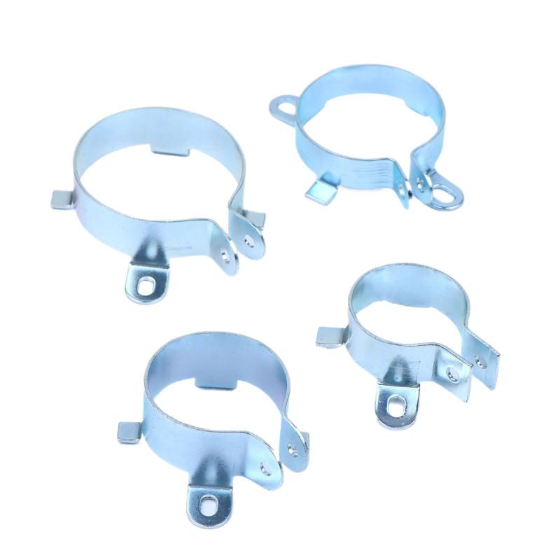 Tin Plated Capacitor Mounting Clamp 2 Feet Fastening Clamping Ring Holder for Power Supply Repair