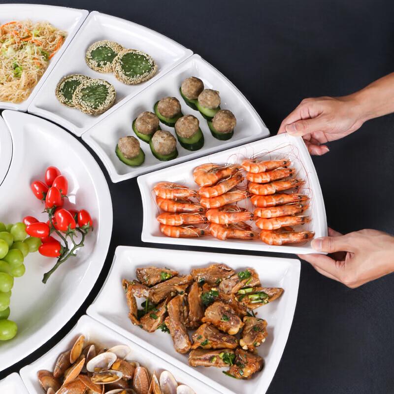 Melaminový segmentovaný talíř v čínském stylu