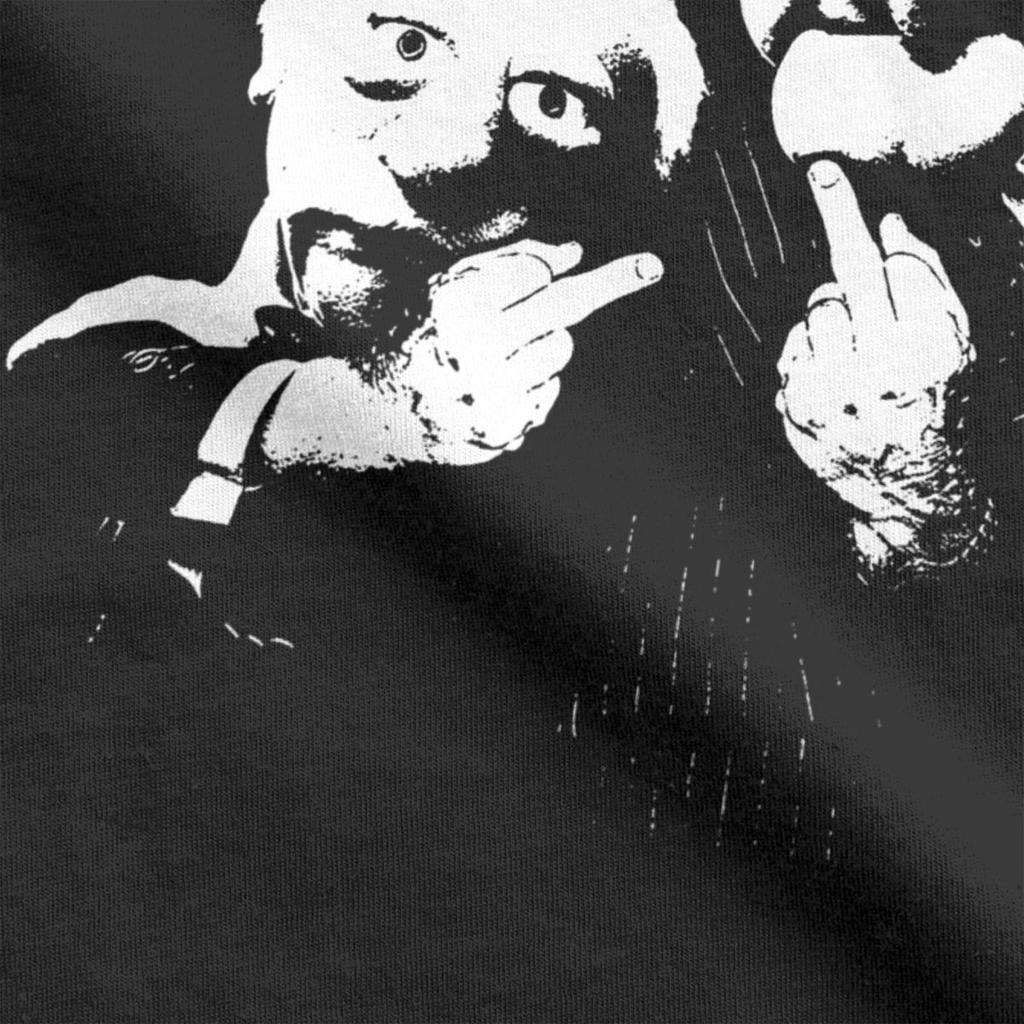 Statler Und Waldorf Stinkefinger Herren T-Shirts Lustige T-Shirts Kurzarm Rundhals T-Shirt Reine Baumwolle Geschenkidee Kleidung