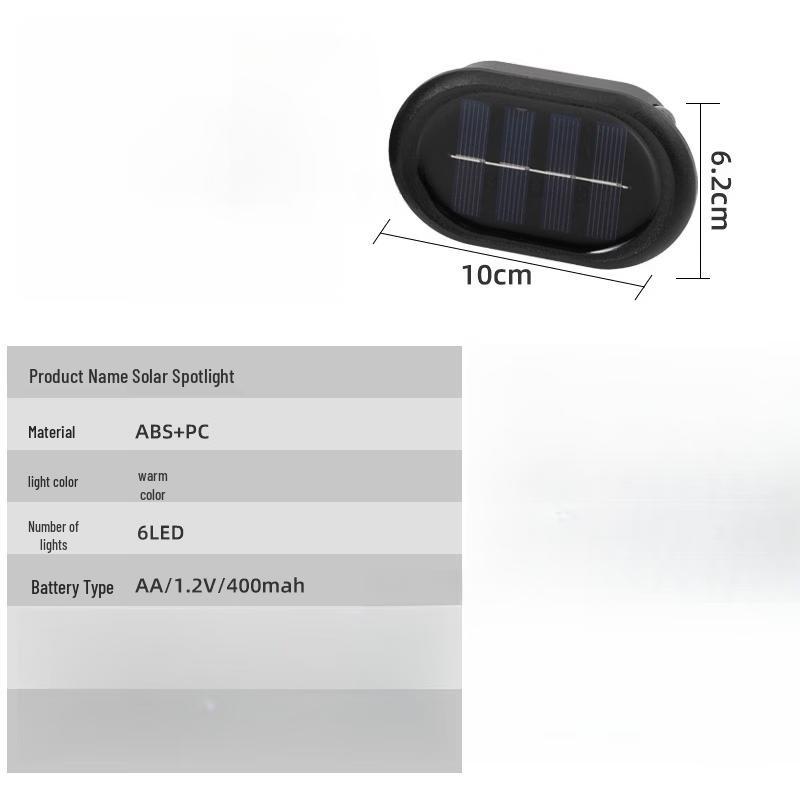 

Warm Light Oval 6-LED Solar Garden Light (4-Pack)