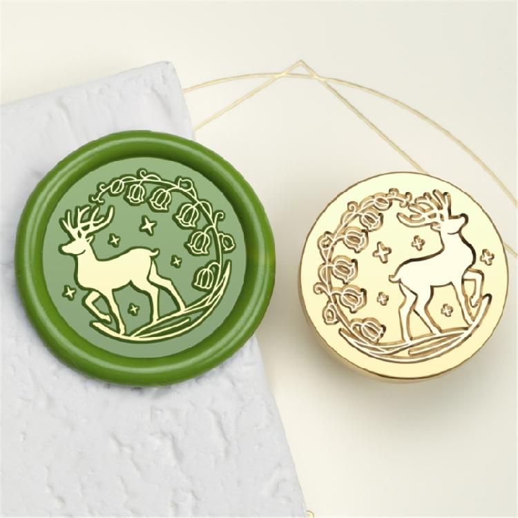Brass Head Seal Stamp Animal Series Sealing Waxed Stamp for Card Letter Invitations Decoration Rabbits Wax Seal Stamp