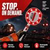 Reversible Handheld Stop Sign LED Road Safety Sign Traffic Control Sign Stop Go Sign  Parking Lot