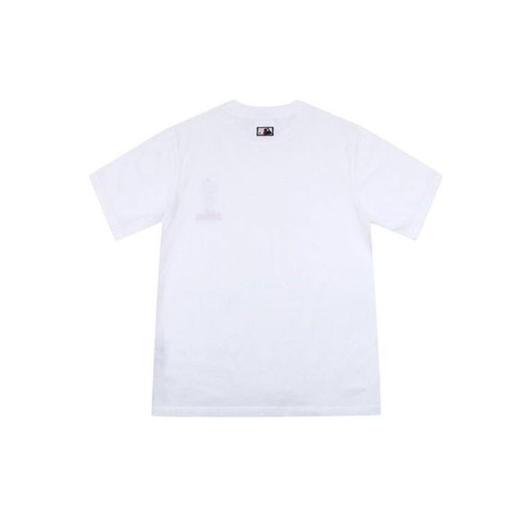 New MLB Straight T Shirt Unisex White 31TSCK931-50W