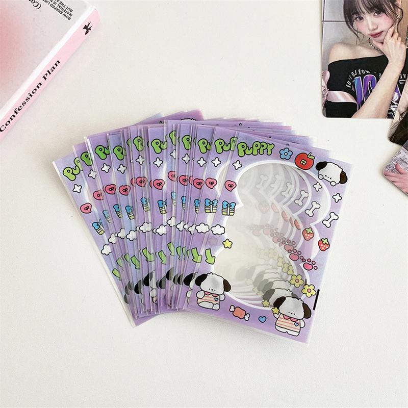 20 ks Kawaii Průhledné Kpop Obaly na karty 3palcové Pouzdro na karty Obaly na fotokarty Ochranný úložný sáček na fotografie idolů