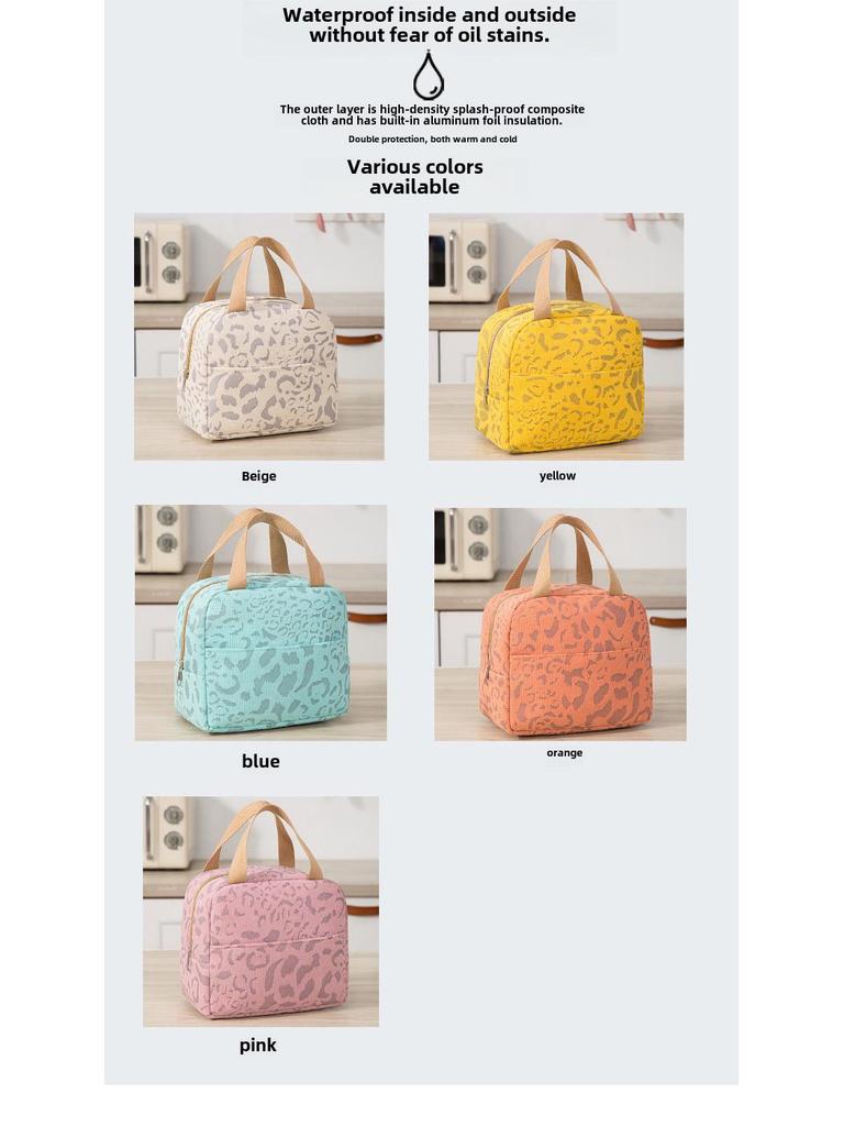 2024 Ink Pattern Insulated Waterproof Lunch Bag for Work & School