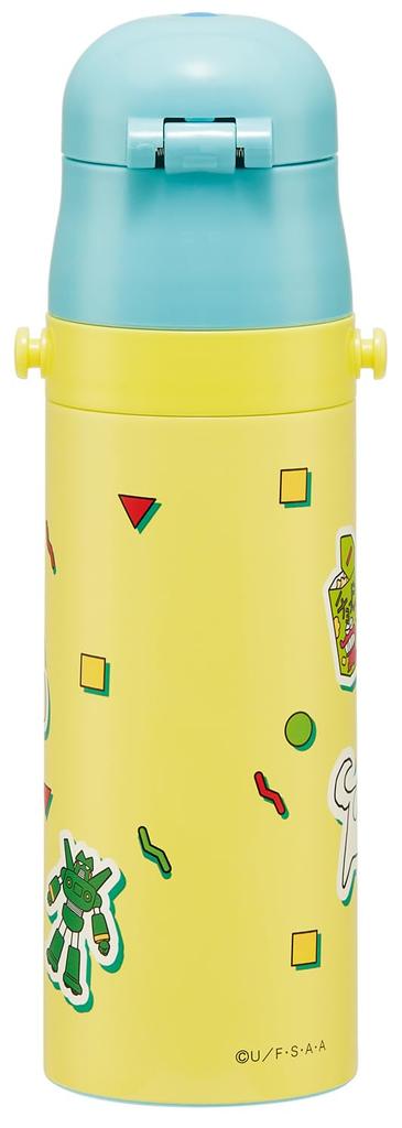 Skater Water Direct Crayon Design for Boys and Stainless Sports Children's Bottle, Drinking, 470ml, Shin-chan 26, Girls, Insulated, Steel,