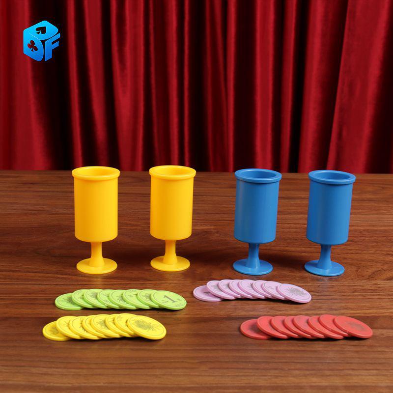 High-Quality Eight Immortals Cups: Magical Coin Displacement for Children's Education