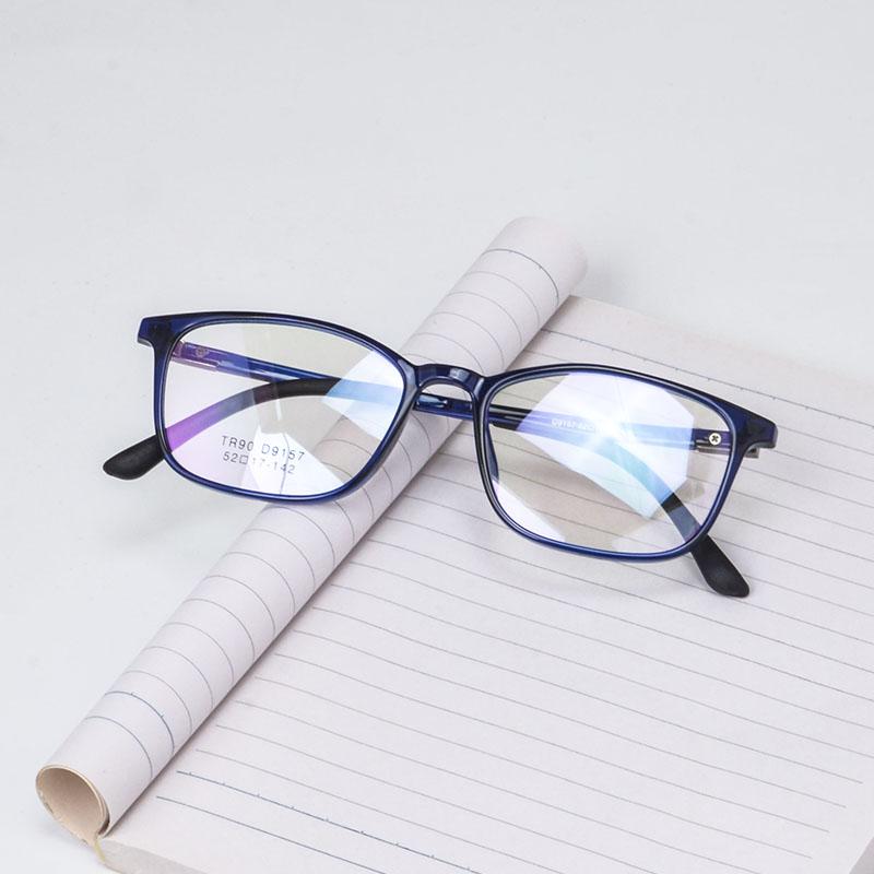 Men Prescription Glasses Square Myopia Prescription Eyeglasses Small Frames Optical Glasses TR90 bluelight eyeglasses