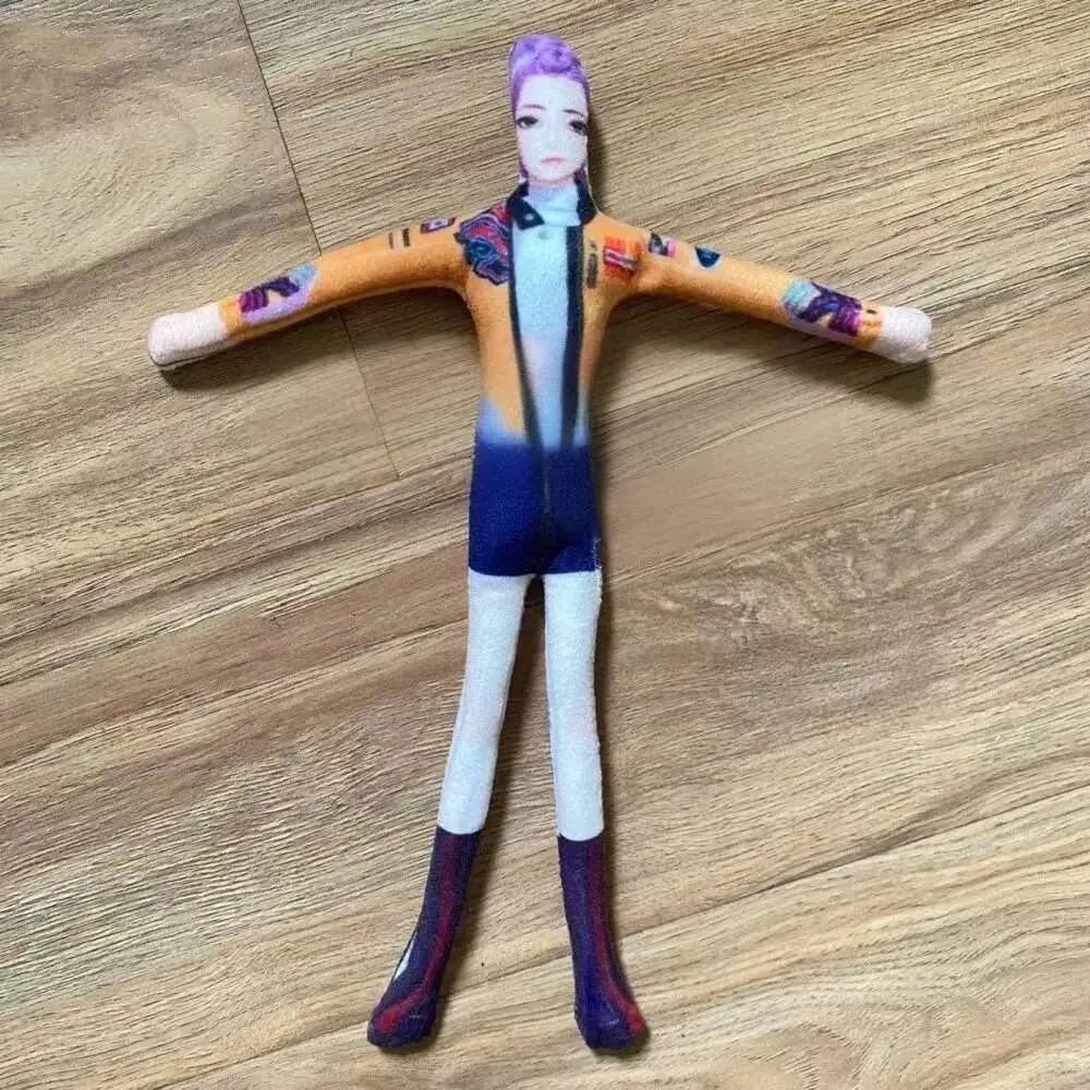 K-Pop Demon Hunters 22cm Demon Hunters Stuffed Dolls Abstract Joint Flexible Room Deco Halloween Saja Boy Plush Toys Gift Funny