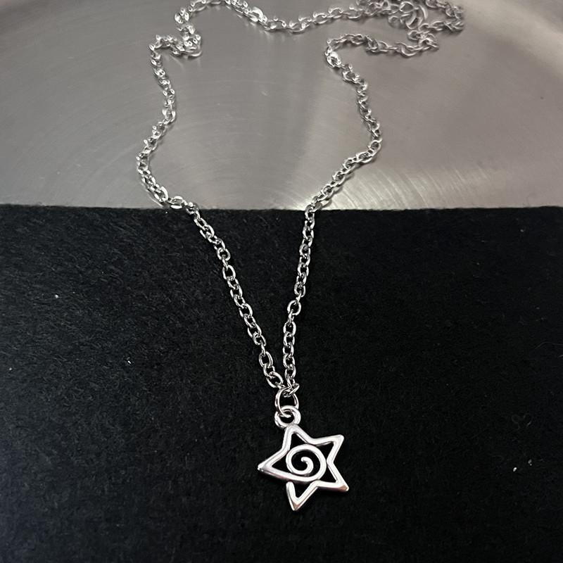 Y2K Flail Fire Heart Teeth Pendant Necklace for Women Men Charm Necklace Grunge Punk Fashion Zircon