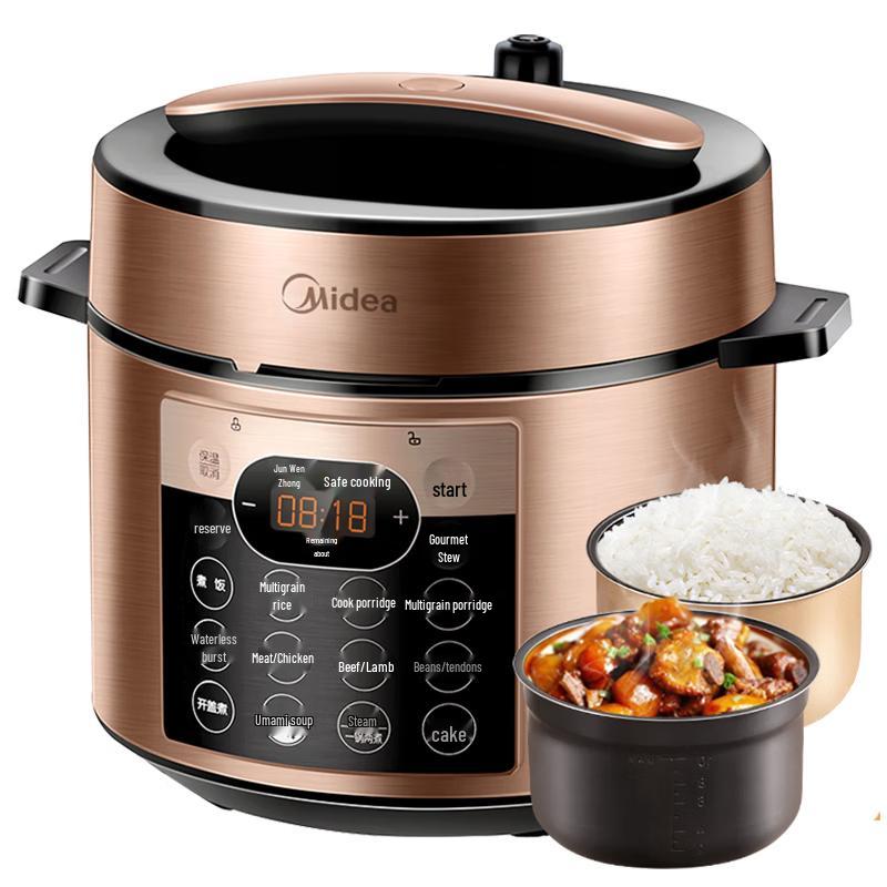 Midea 6L Smart Electric Pressure Cooker CN plug (adapter included)