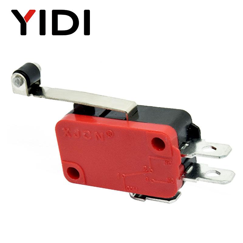 

5/10pcs Micro SPDT On Off Momentary Switch Travel Limit Switch 1NO1NC Roller Lever V-15 V-151 V-152 V-153 V-154 V-155 V-156-1C25 5PCS
