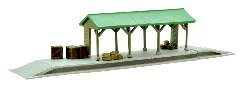 Building Collection Kenkore Station C4 Platform for Luggage and Diorama Supplies 022-4 ~Low Cargo~