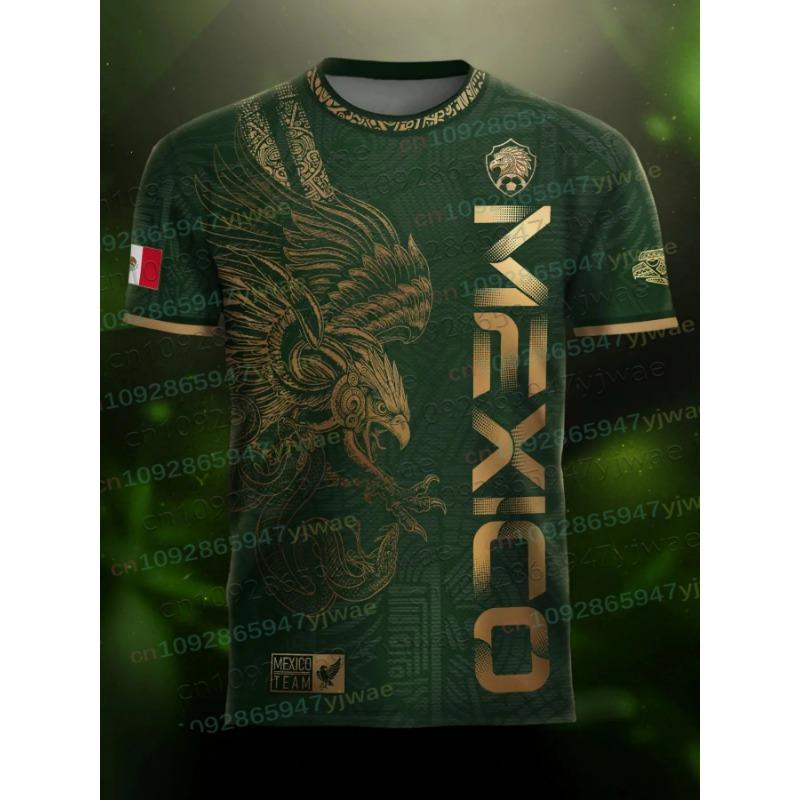 Mexiko Spezielles Jugend-Fußballtrikot Herren Damen Freizeit Sport Atmungsaktives Oberteil für Wettkampf Training T-Shirts Sommer Herrenbekleidung