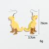 Funny Acrylic Glitter Big High Heels Dinosaur Drop Earrings for Women  Lovely  Animal  Dangle Earrings Women's Accessories Gifts