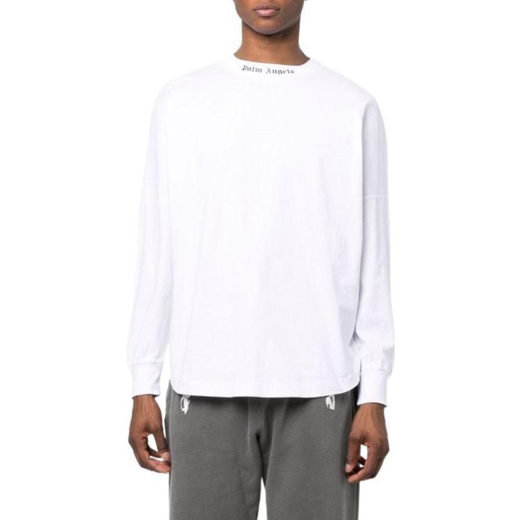 Palm Angels Double Logo Print T Shirt Pmab001c99jer0030132