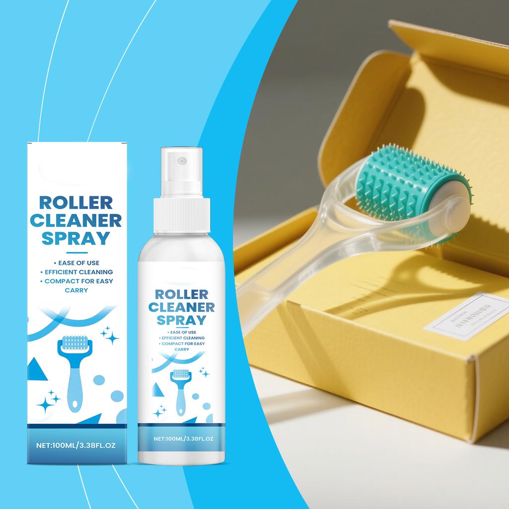 Roller Cleaning Spray: Cleans Roller Stains, Improves Smoothness, Keeps Rollers Clean, And Provides Maintenance And Refurbishment. 100ml