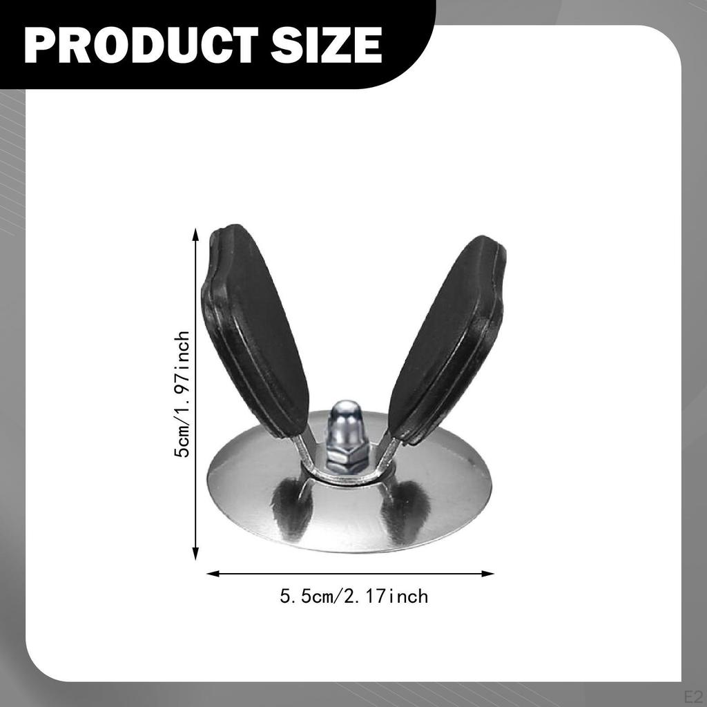 2Pcs Pot Lid Knobs Parts Camping Accessory High Temperature Resistant Non Slip Comfortable Universal
