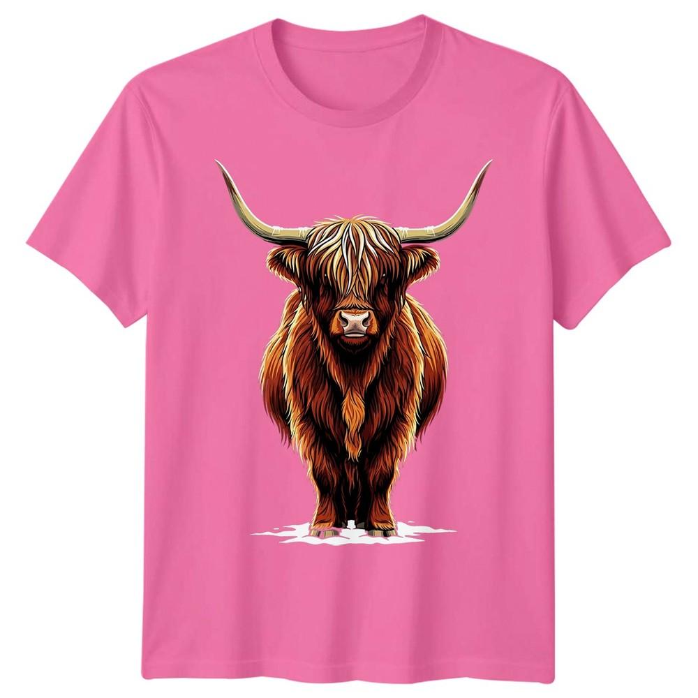Highland Cow Animals Unisexs Tshirt Unisexs Tee Graphic Unisex Tee