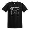 Meowtallica T-Shirt Rock Cat Kitten Pet Cute Cats Funny Music Metal Top Tee